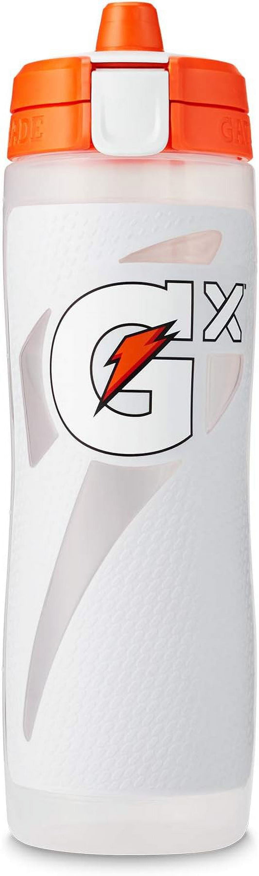 GX Refillable Water Bottle, White, 30Oz